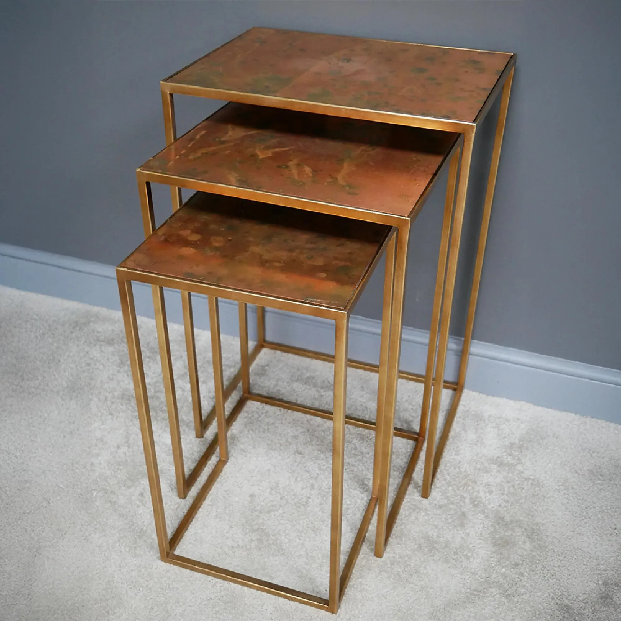 Nest of 3 Tables - Copper