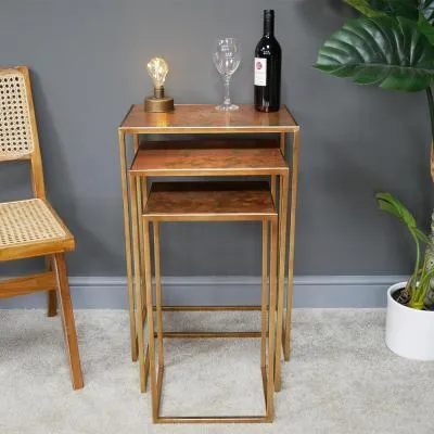 Nest of 3 Tables - Copper