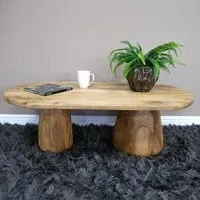 Oval Coffee Table - Mango Wood