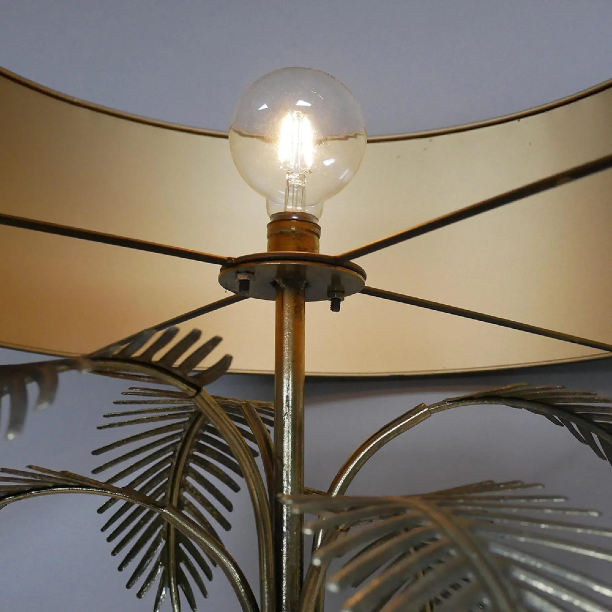 Palm Tree Large Standing Lamp - Black