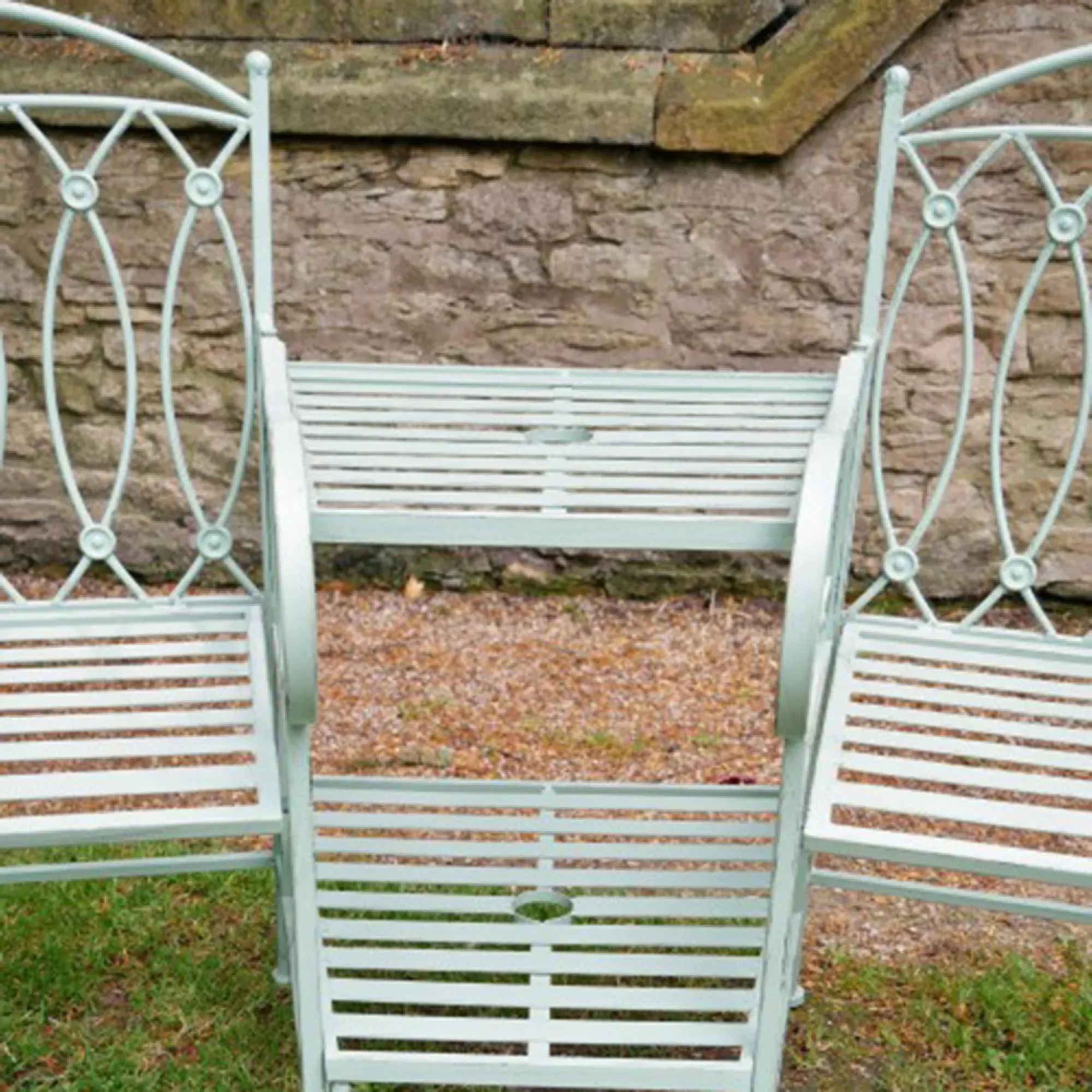 Pistachio Lovers Garden Bench - Pistachio Green, Metal