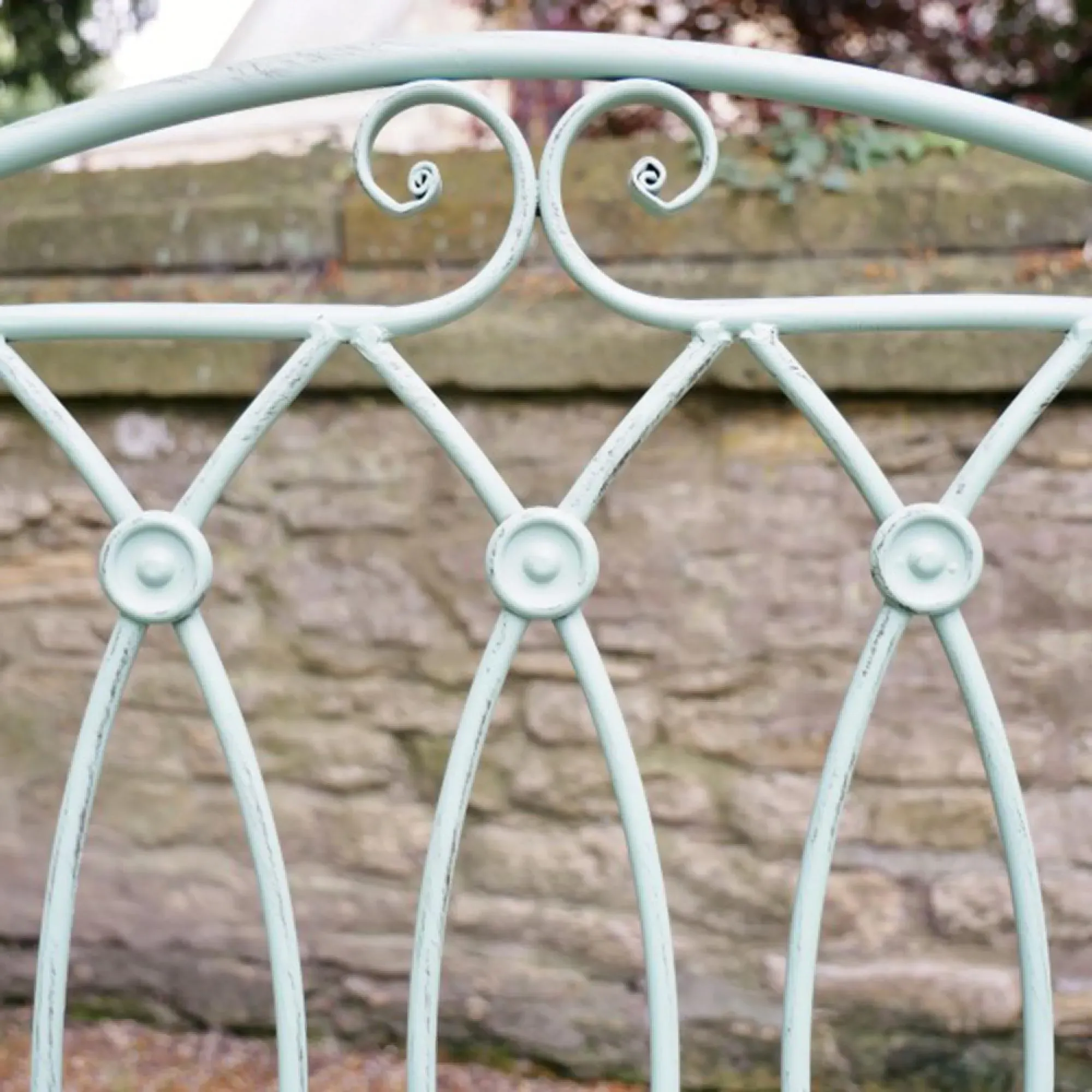 Pistachio Lovers Garden Bench - Pistachio Green, Metal