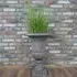 Plant Pedestal Garden Urn - Grey