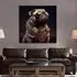 Pug Tempered Glass Wall Art