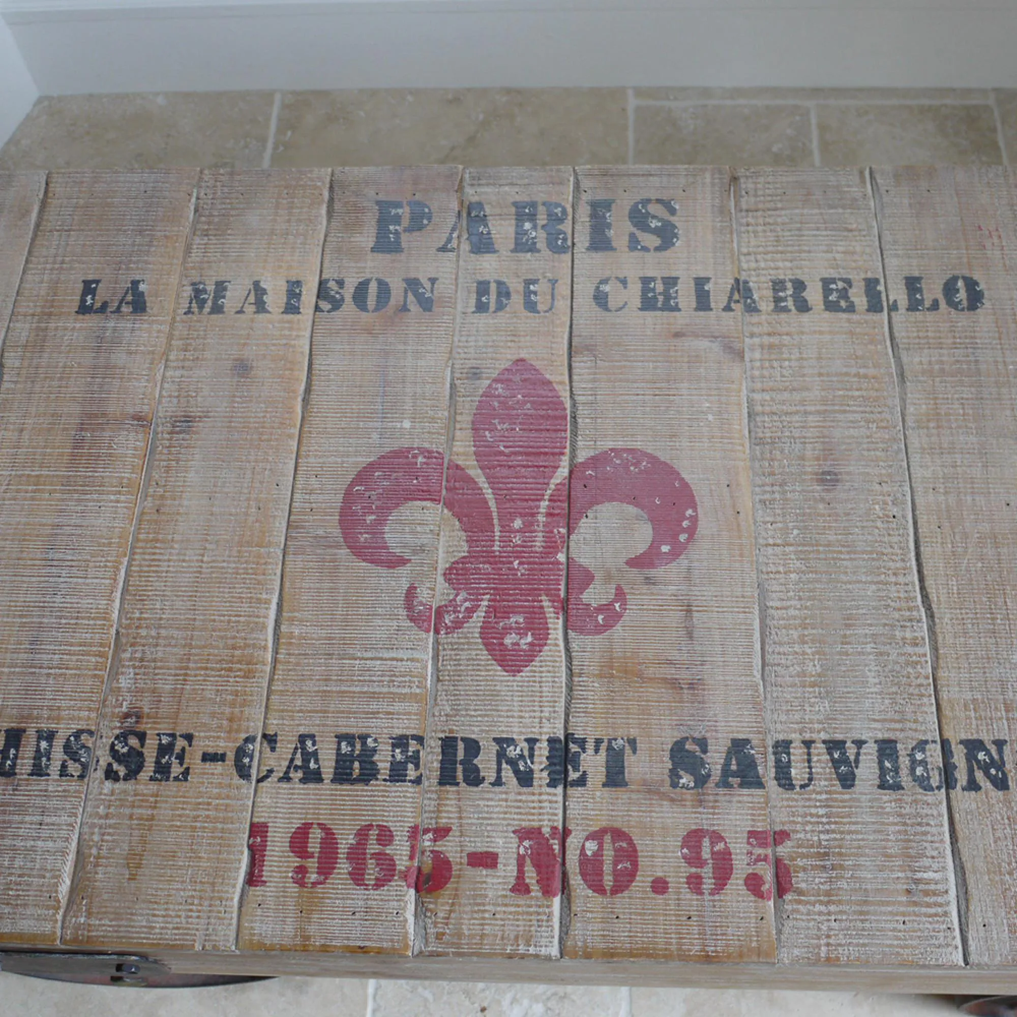 Railway Wood and Metal Cart Coffee Table