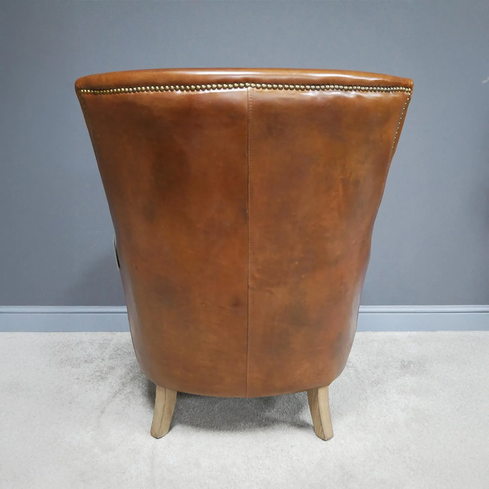 Reading Armchair - Brown, Leather