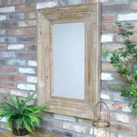 Rectangular Wall Mirror Set of 2 - Wood