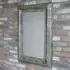 Rectangular Wall Mirror - Silver, Metal