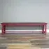 Red Wooden Large Bench