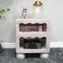 Resin Bedside Cabinet - Light Pink