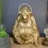 Resin Gorilla with Headphones - Set of 2, Gold