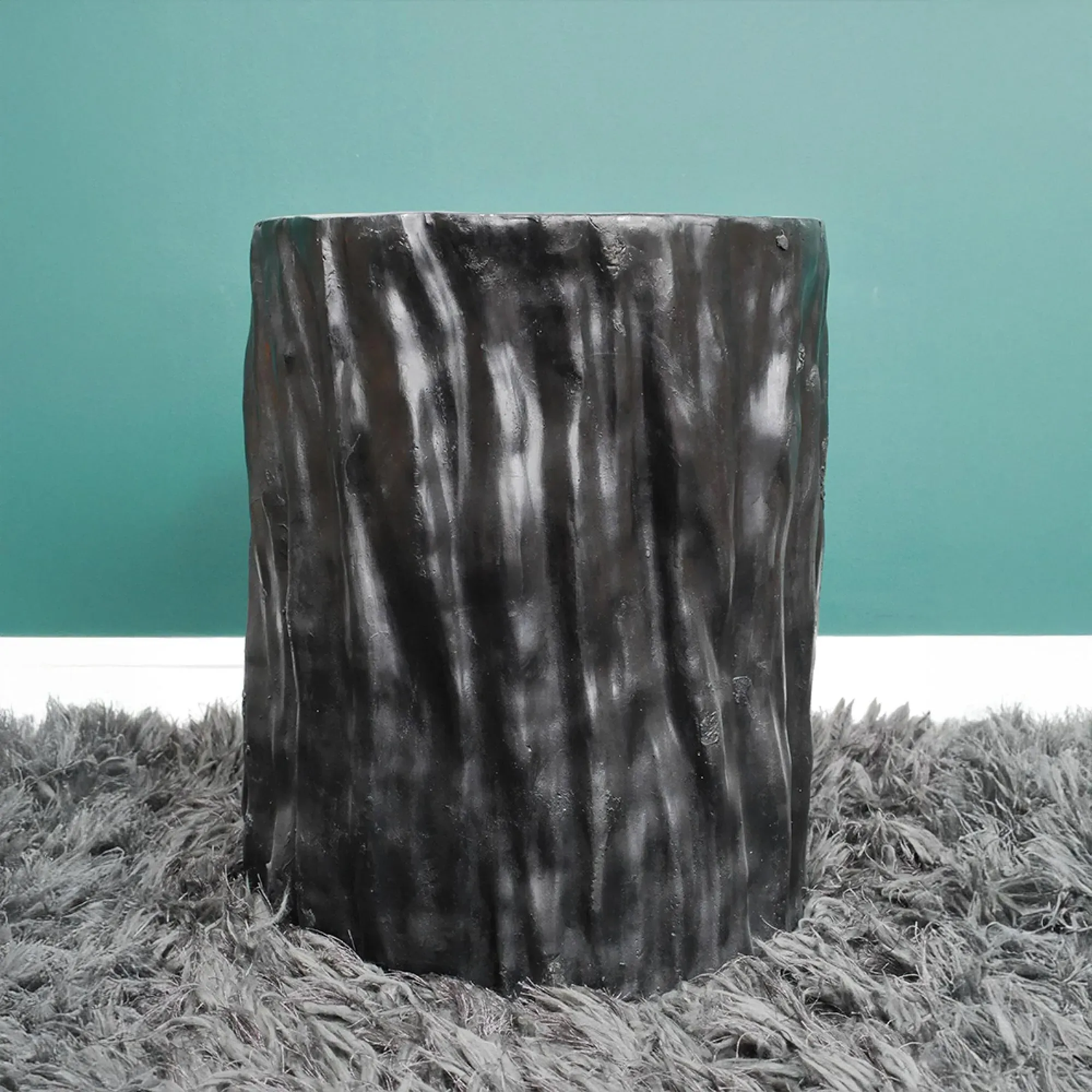 Rhino Side Table - Black, Gold