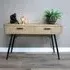 Ribbed 2 Drawer Desk - Wood