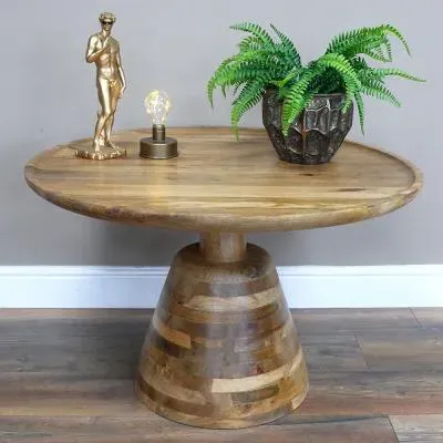 Round Coffee Table - Wooden image