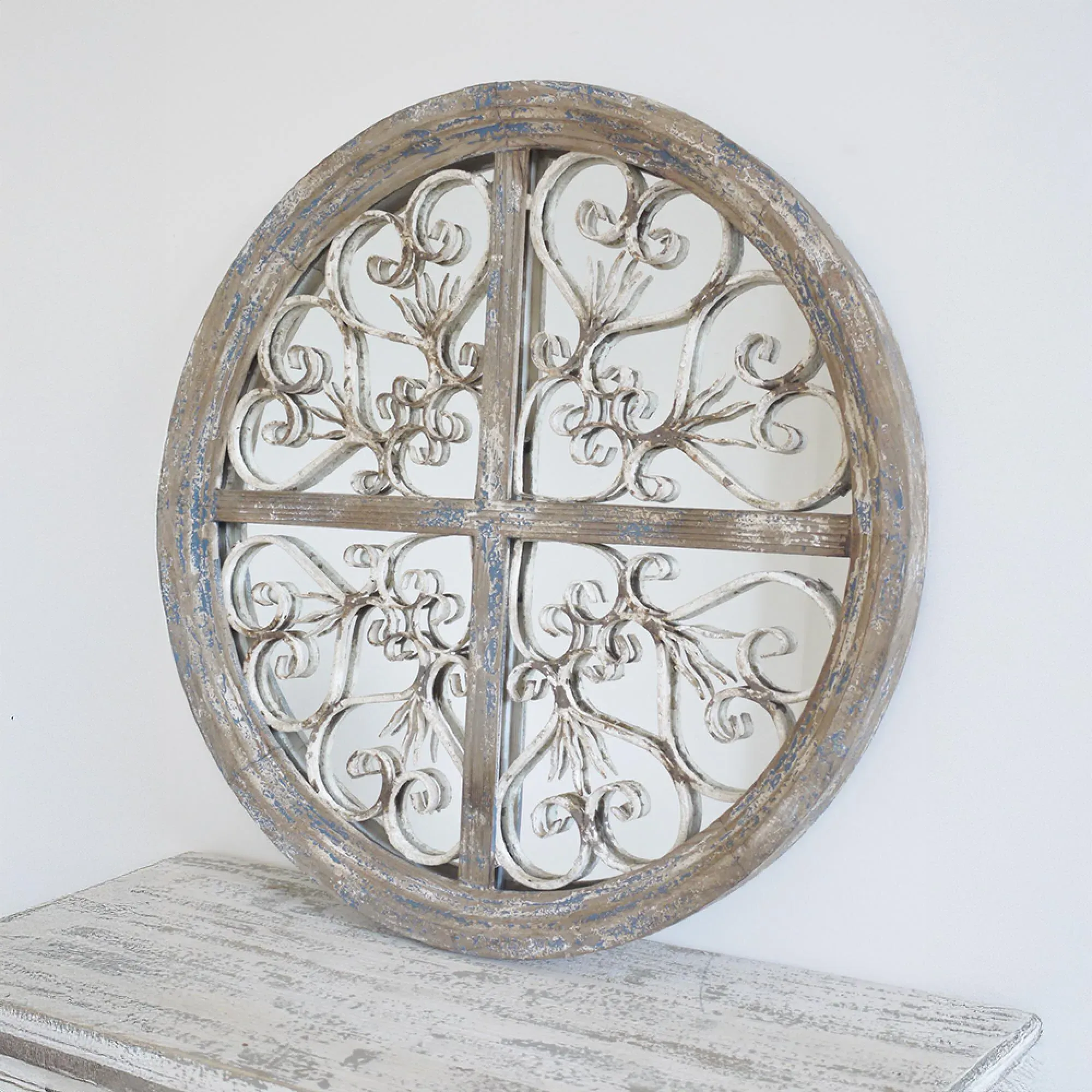 Round Mirror - Rustic