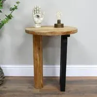 Round Side Table - Mango Wood