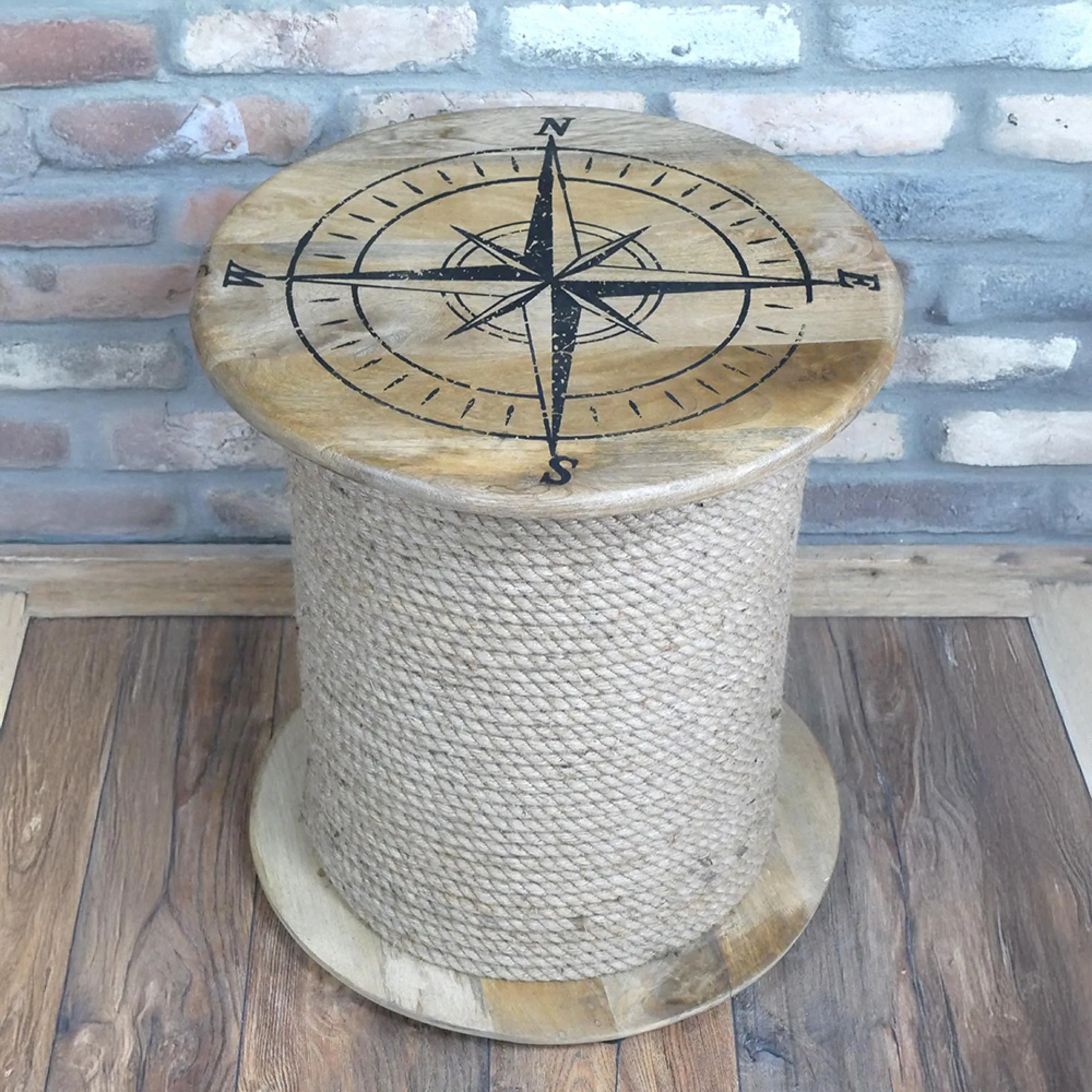 Round Side Table - Mango Wood