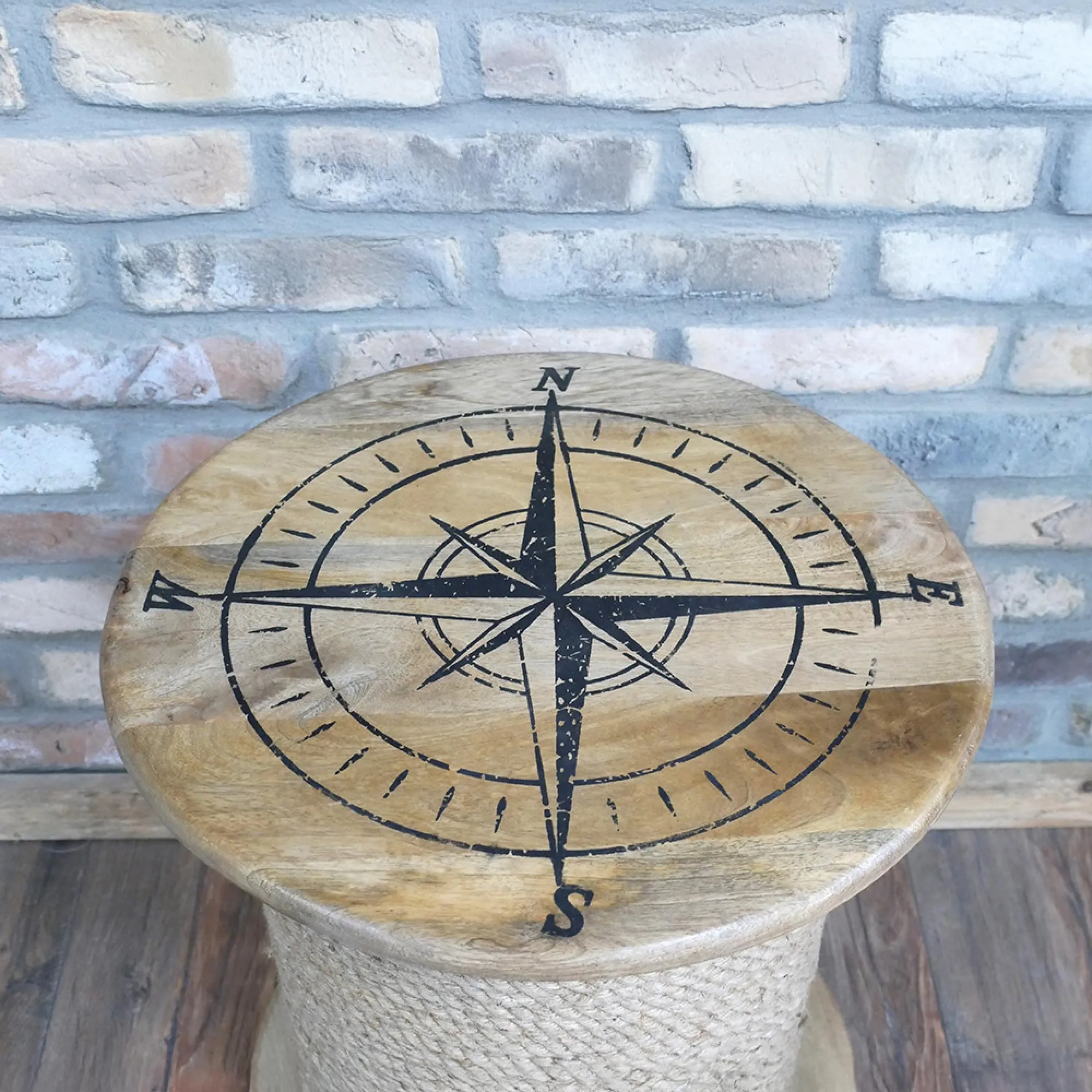 Round Side Table - Mango Wood