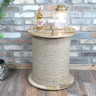 Round Side Table - Mango Wood