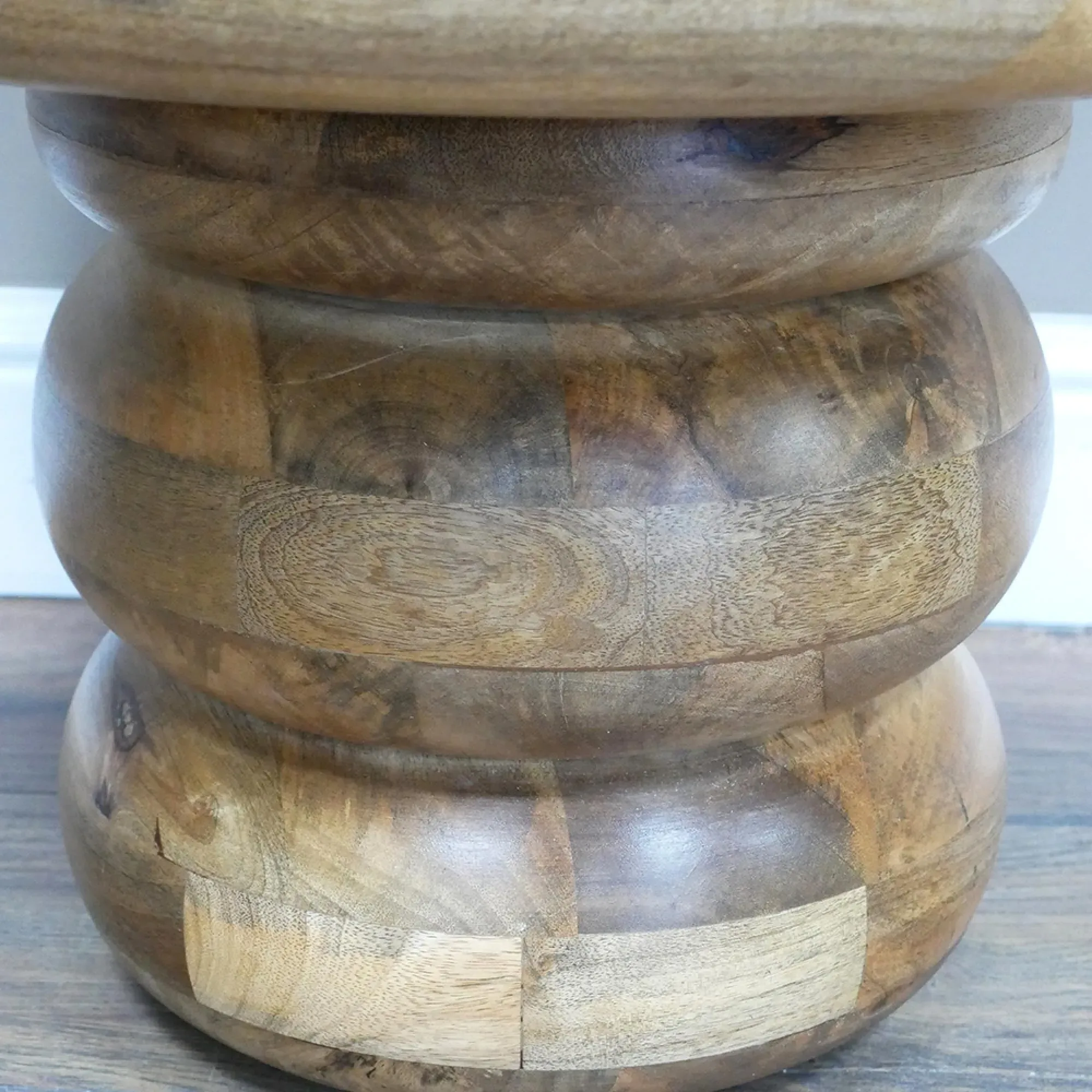 Round Side Table - Mango Wood