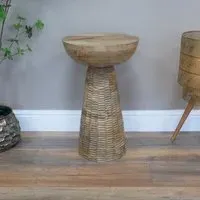 Round Side Table - Wood