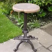 Round Stool - Wooden Top