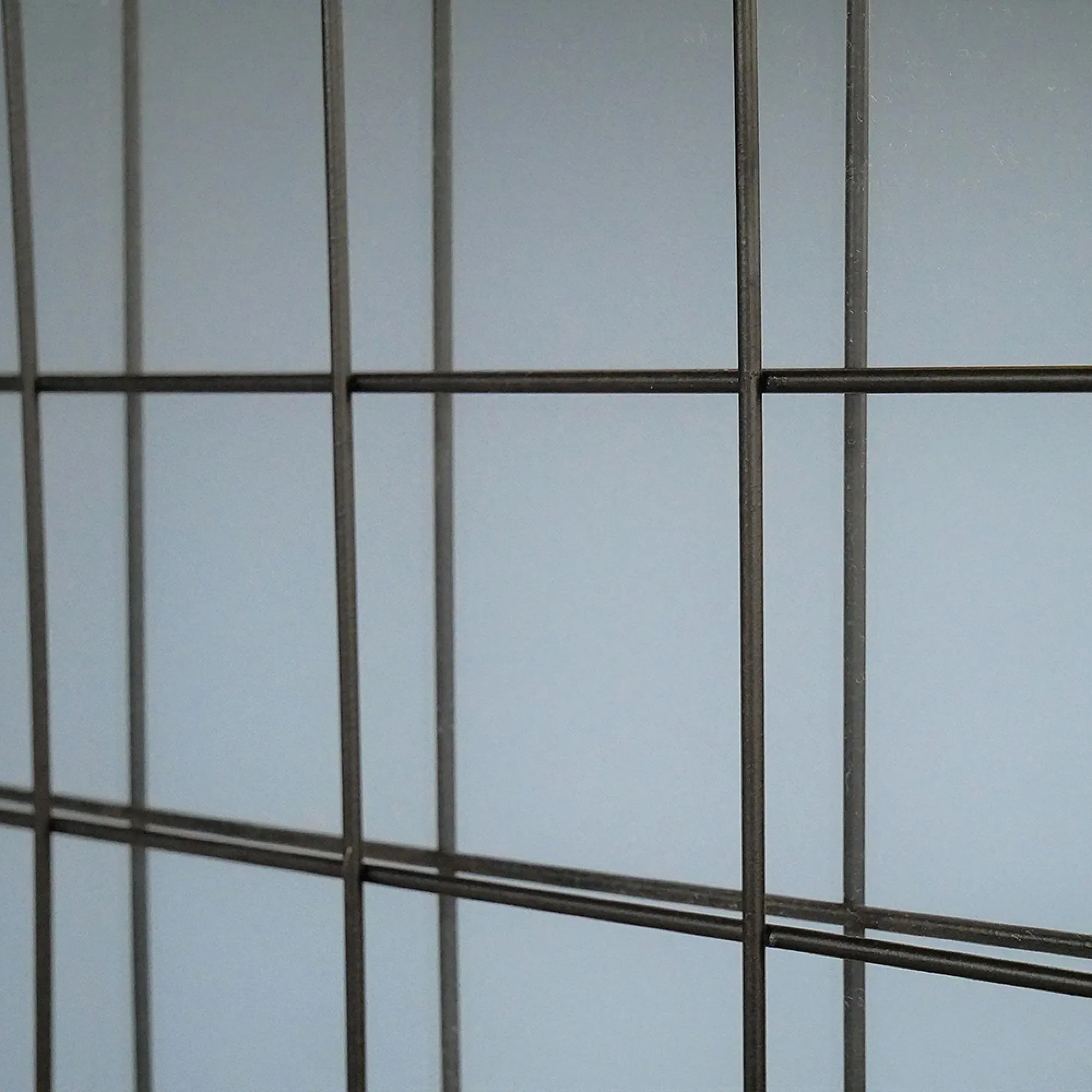 Round Wall Mirror - Fir Wood, Metal