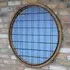 Round Wall Mirror - Fir Wood, Metal