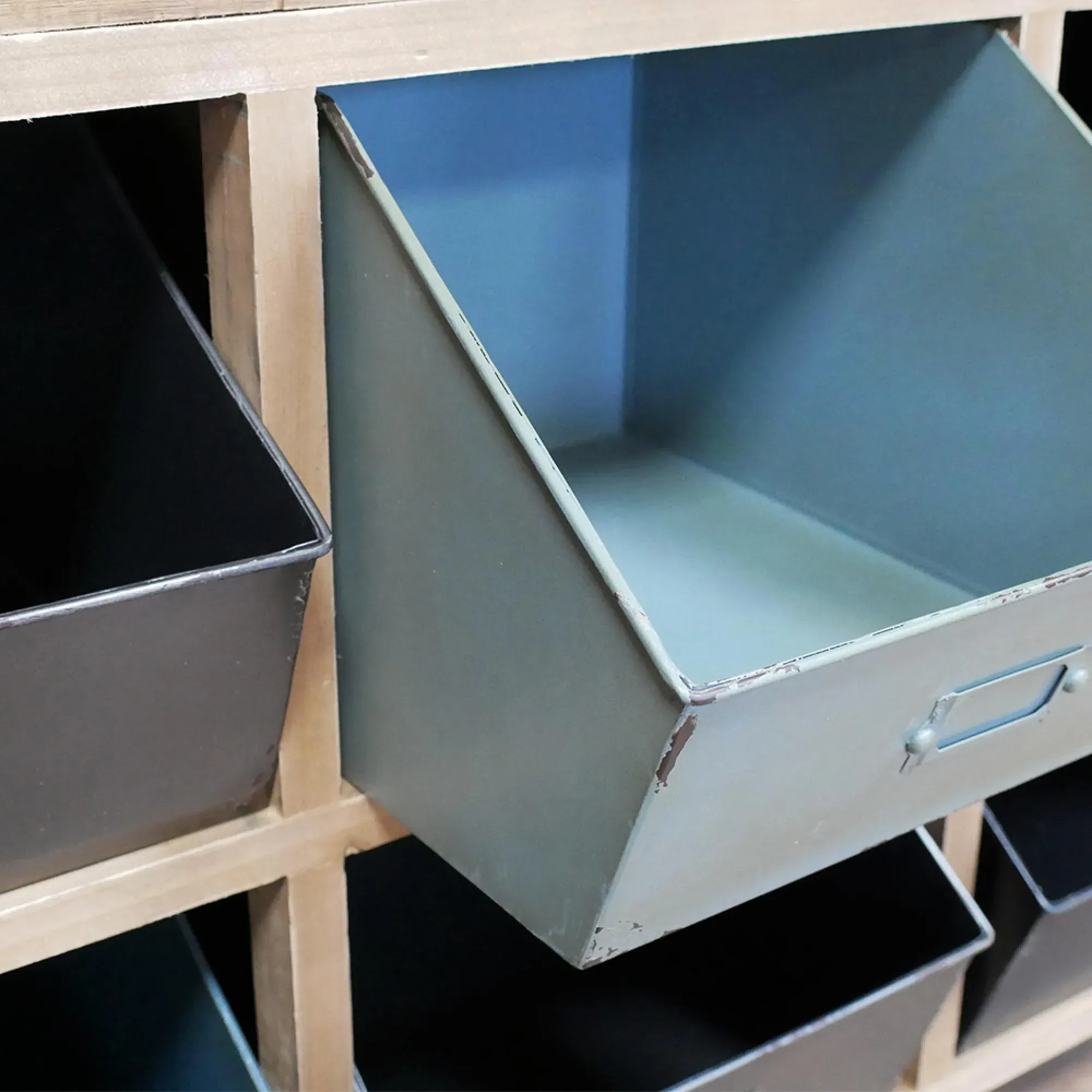 Rustic Recycled Fir Console Table with Storage