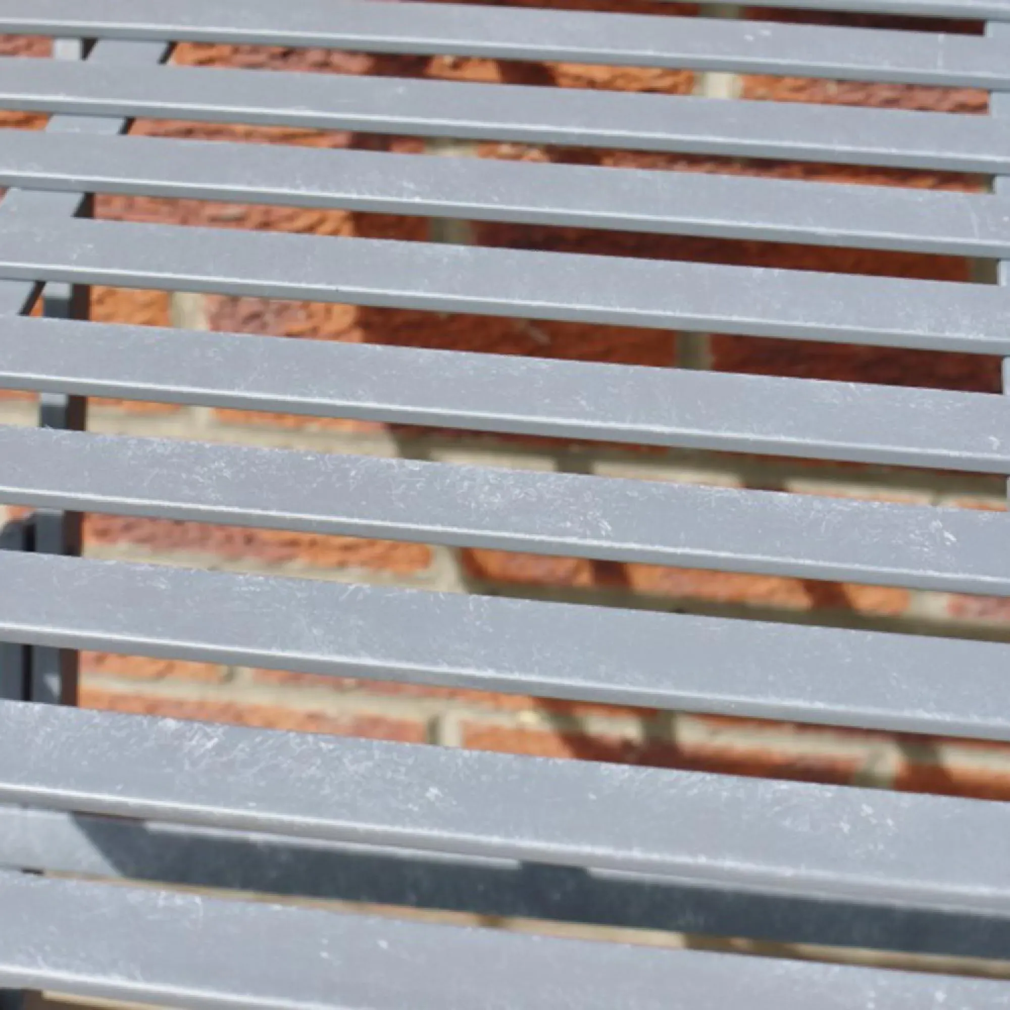 Savannah Round Garden Table with 2 Chairs - Grey, Metal