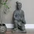 Sitting Warrior Statue - Grey