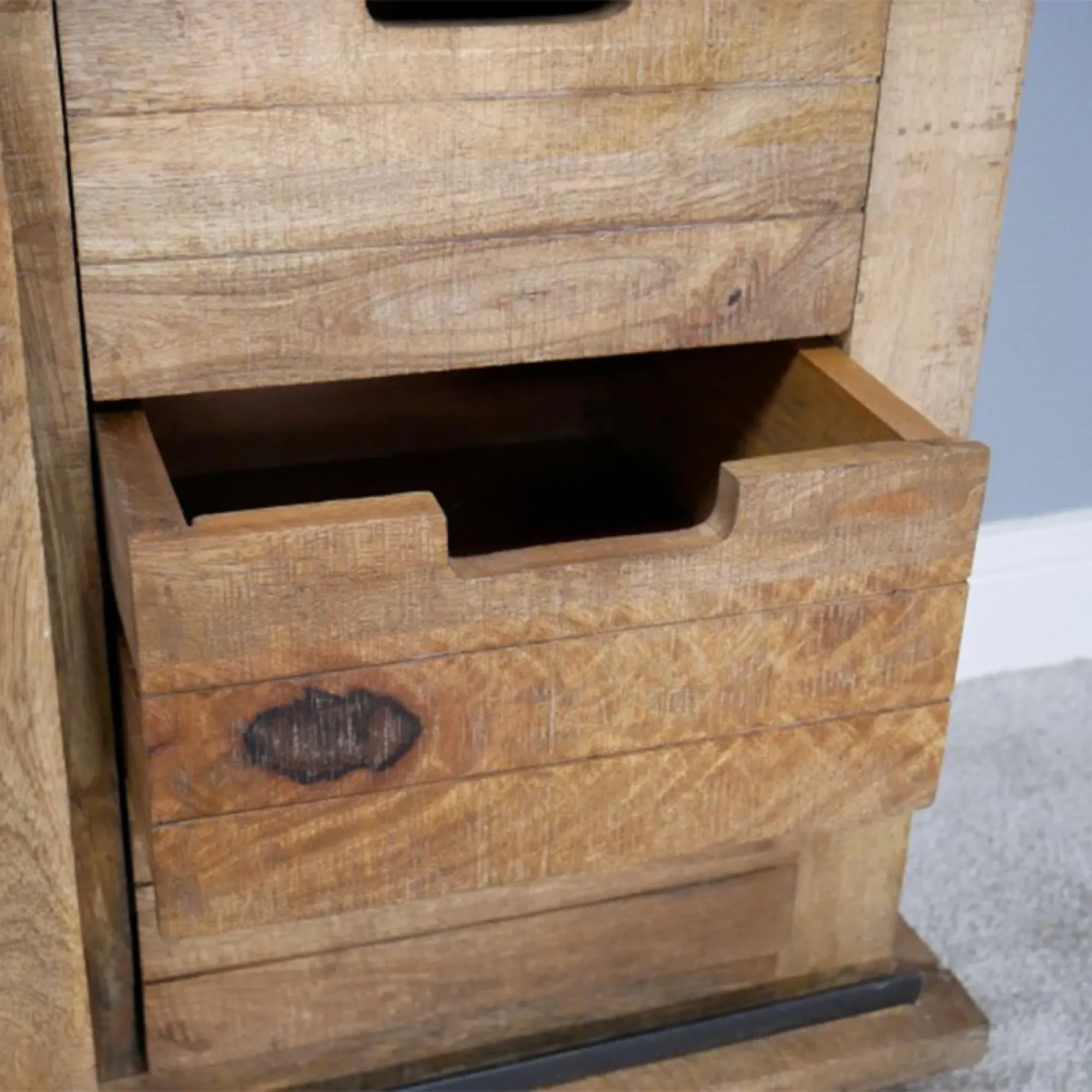 Sliding Door Cabinet - Mango Wood