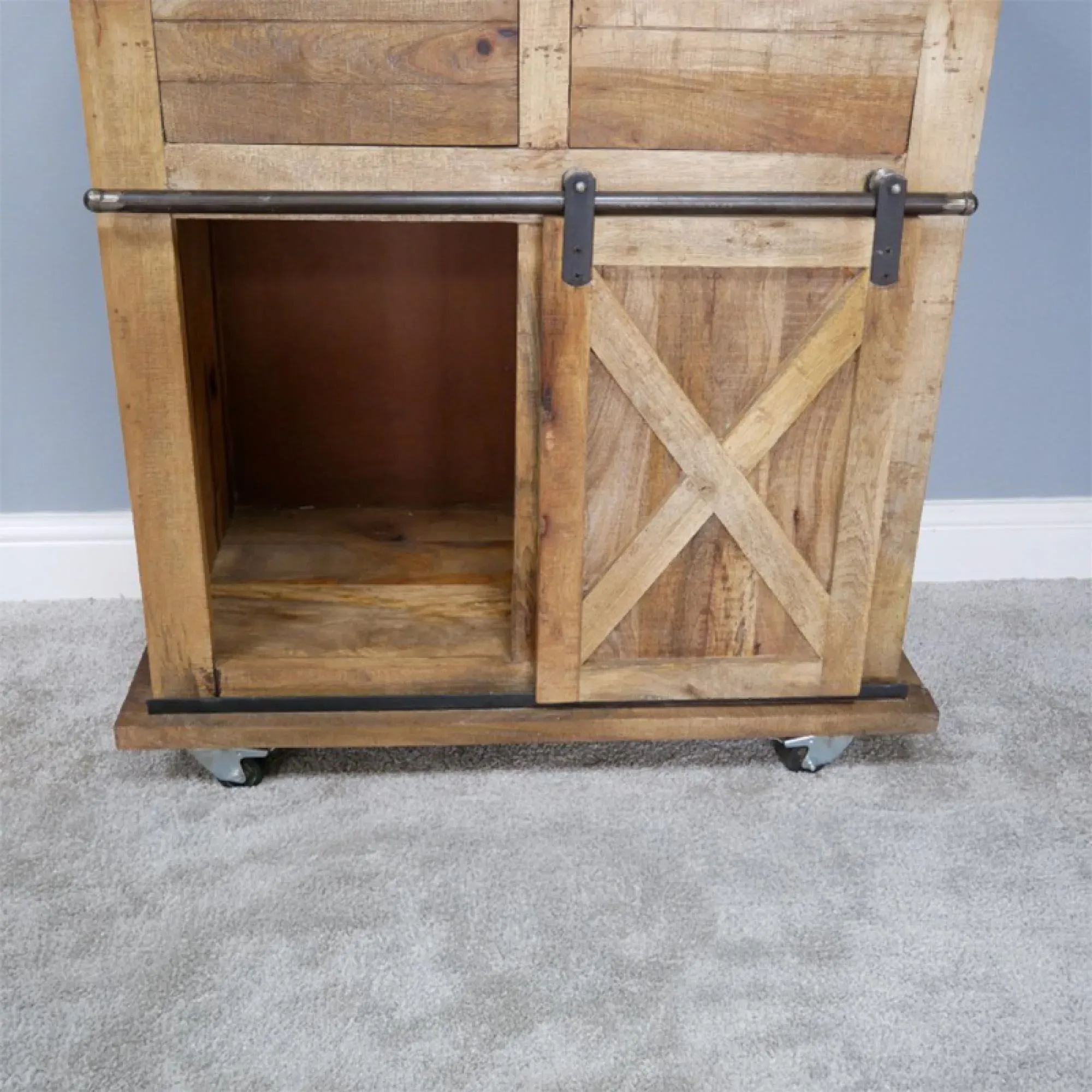 Sliding Door Cabinet - Mango Wood