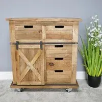 Sliding Door Cabinet - Mango Wood