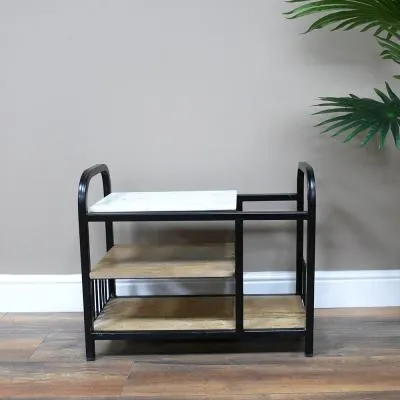 Small Bench - Black, Metal
