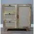 Small Mango Wood and Rattan Storage Cabinet - Natural