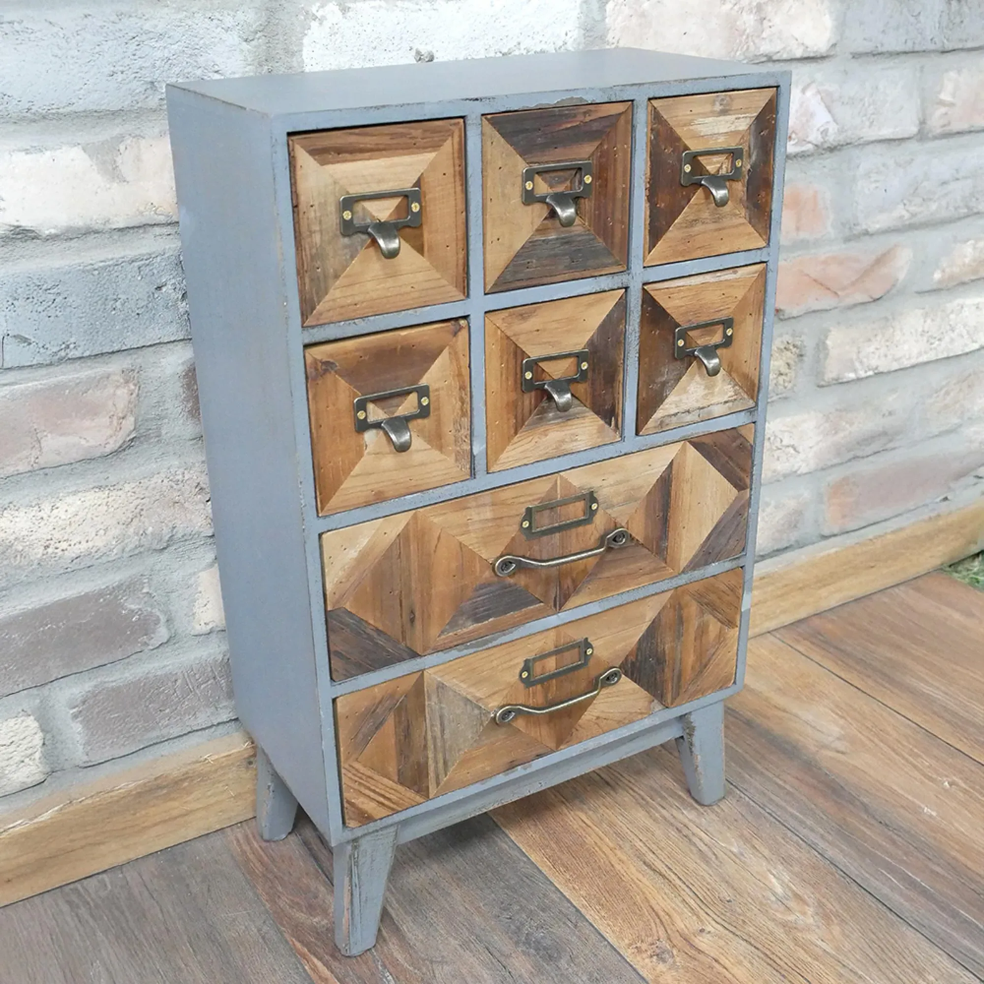 Small Multi Drawer Storage Unit - Wood