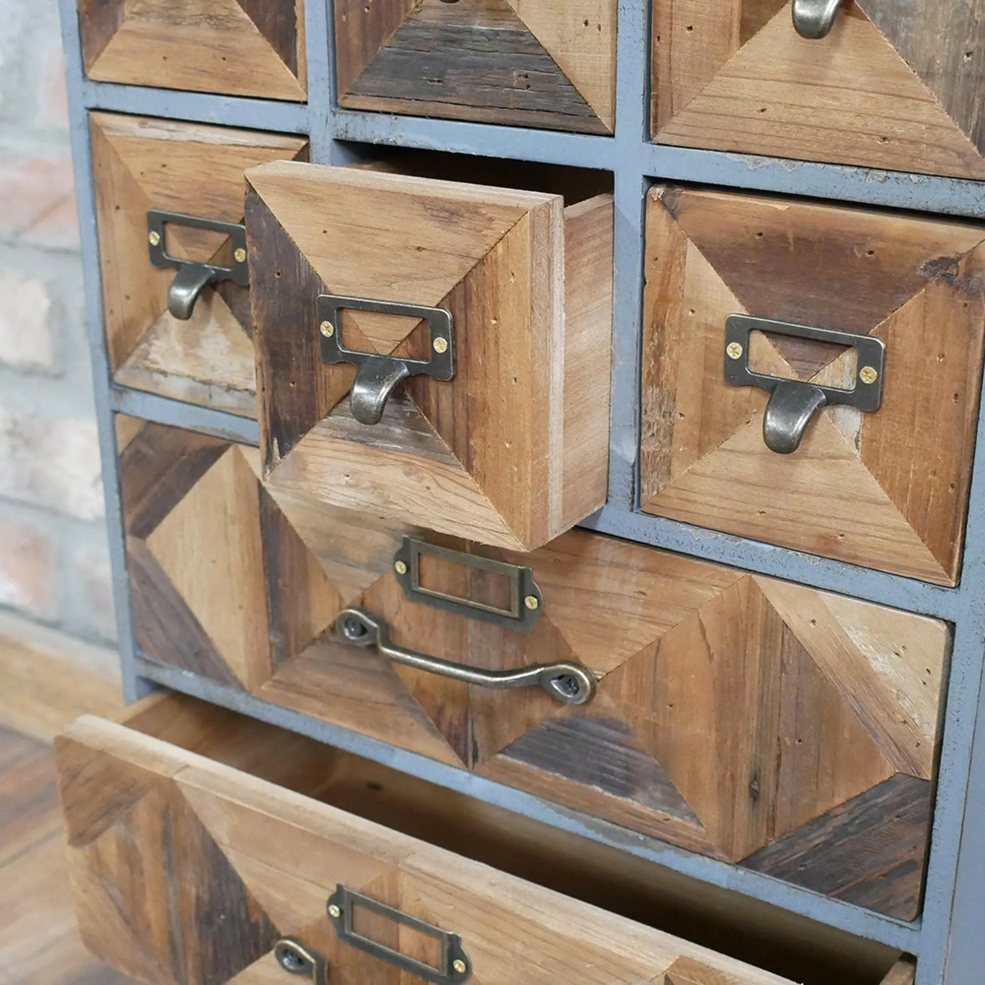 Small Multi Drawer Storage Unit - Wood