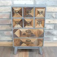 Small Multi Drawer Storage Unit - Wood