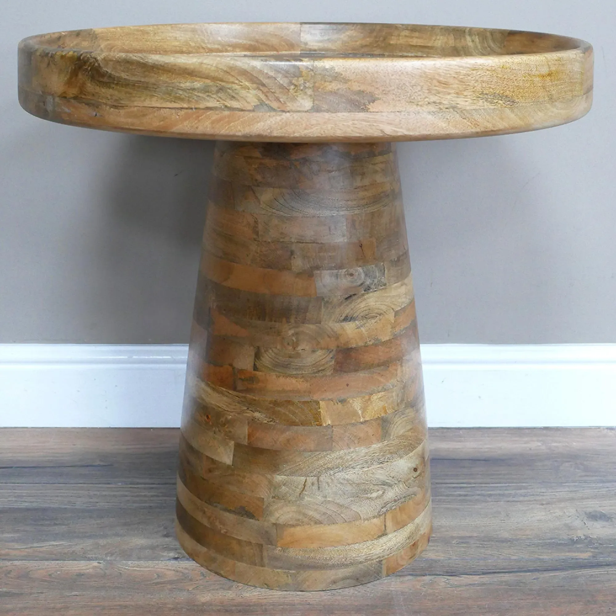 Small Round Side Table - Wood