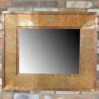 Small Square Wall Mirror - Copper