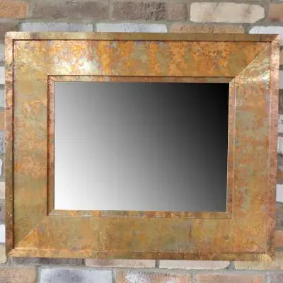 Small Square Wall Mirror - Copper image