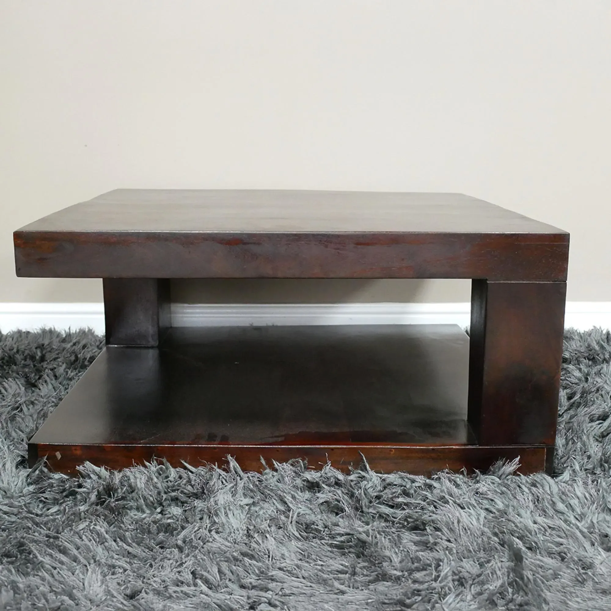 Square Coffee Table - Brown, Mahogany