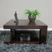 Square Coffee Table - Brown, Mahogany