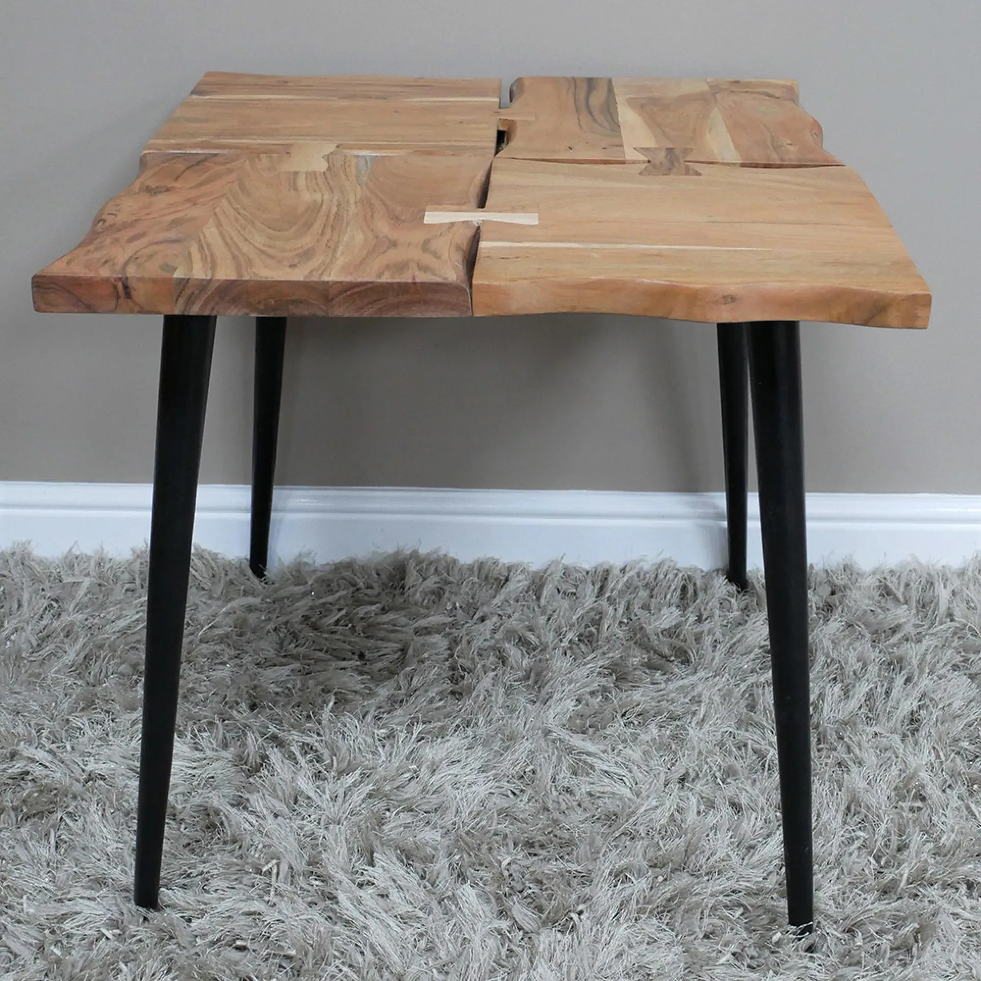 Square Side Table - Wood