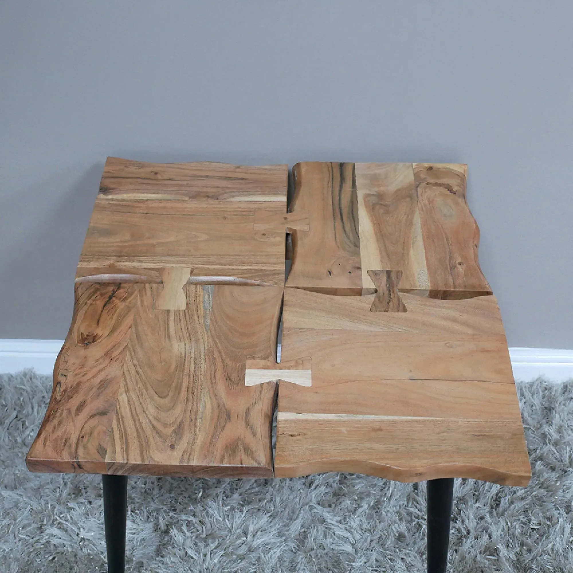 Square Side Table - Wood