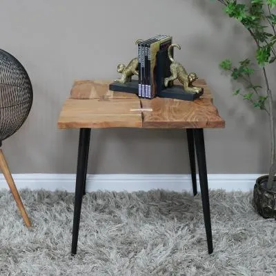 Square Side Table - Wood image