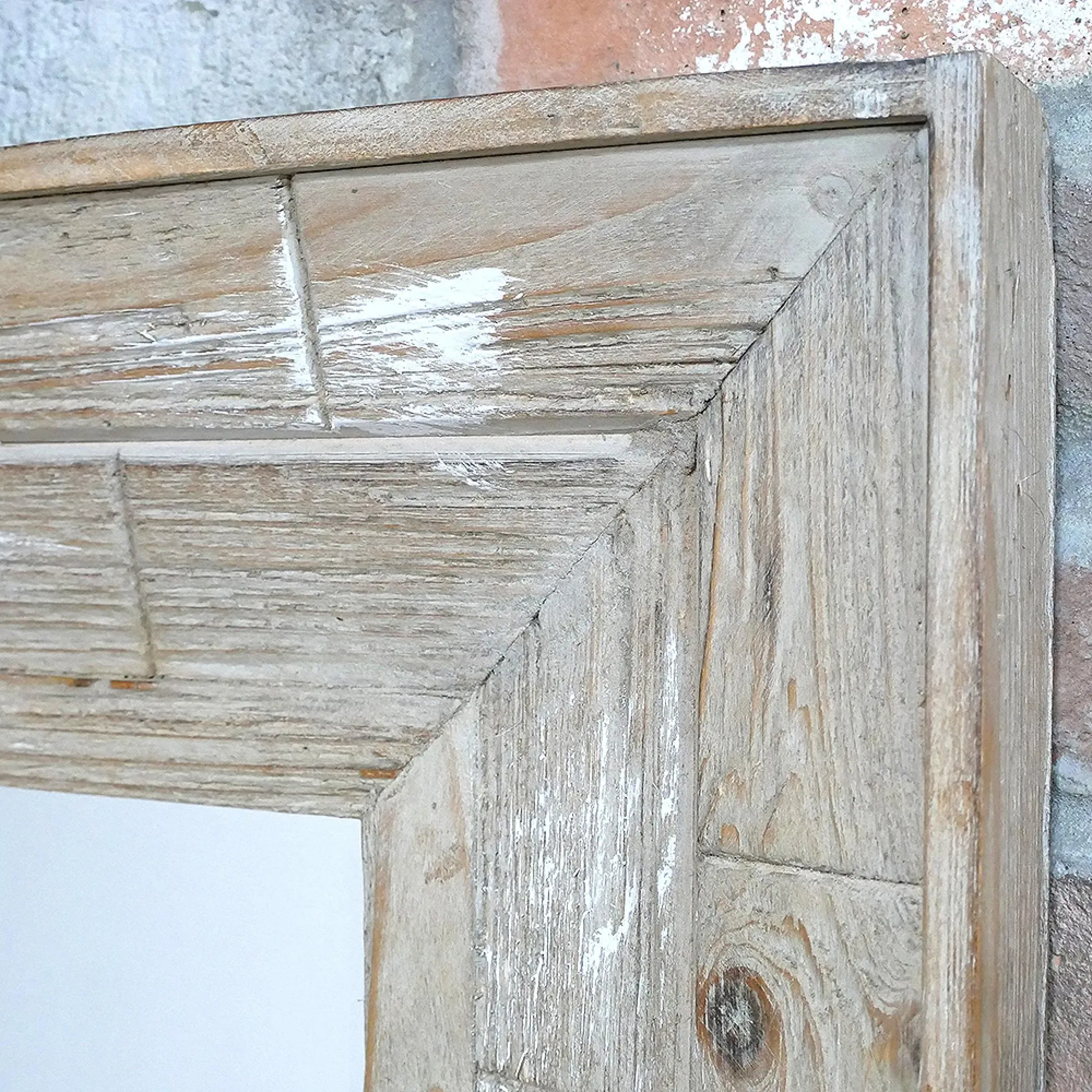 Square Wooden Frame Wall Mirror