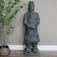 Standing Warrior Statue - Grey