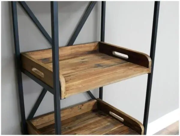Tall Shelves - Reclaimed Wood, Metal